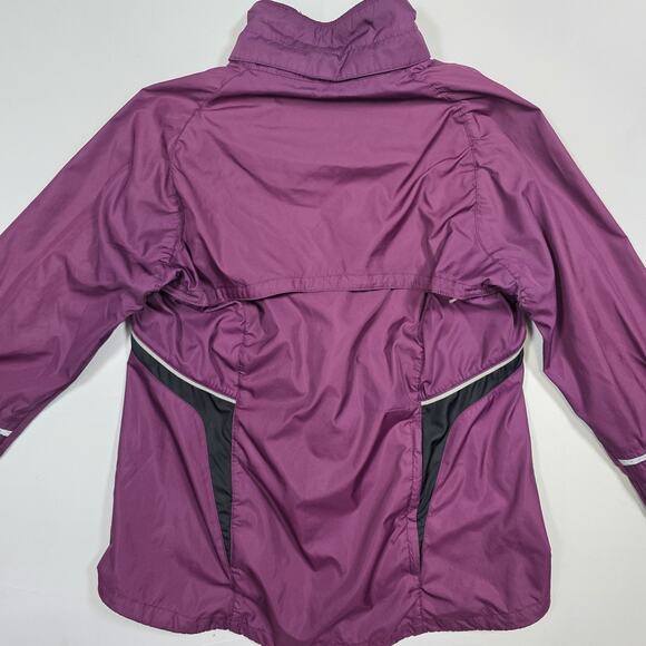 Nike Fit Cycling Elite Barrier Jacket Women's Small Purple Reflective Vented 2-1 - Picture 3 of 14
